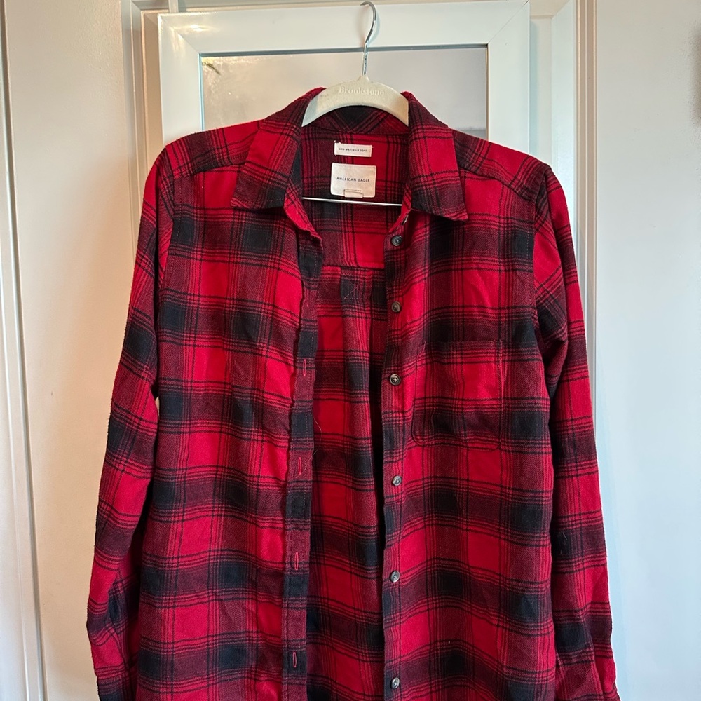 Red and Black Plaid flannel